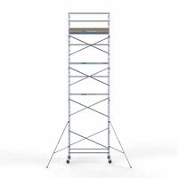 Euroscaffold Andamio rodante básico Second Chance 135 x 250 x 10,2 m altura de trabajo Euroscaffold Andamio rodante básico Second Chance 135 x 250 x 10,2 m altura de trabajo