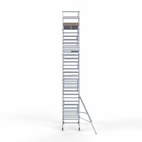 Euroscaffold Andamio rodante básico Second Chance 135 x 250 x 10,2 m altura de trabajo Euroscaffold Andamio rodante básico Second Chance 135 x 250 x 10,2 m altura de trabajo