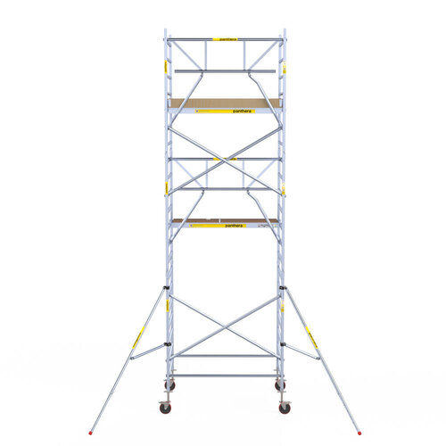 Andamio móvil Panthera 135x185 7,2 m altura de trabajo barandillas simples delanteras Panthera Andamio móvil Panthera 135x185 7,2 m altura de trabajo barandillas simples delanteras