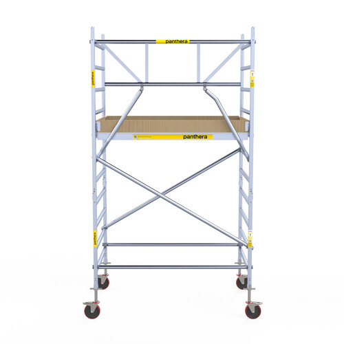 Andamio móvil Panthera 135x185 4,2 m de altura de trabajo barandillas simples delanteras Panthera Andamio móvil Panthera 135x185 4,2 m de altura de trabajo barandillas simples delanteras