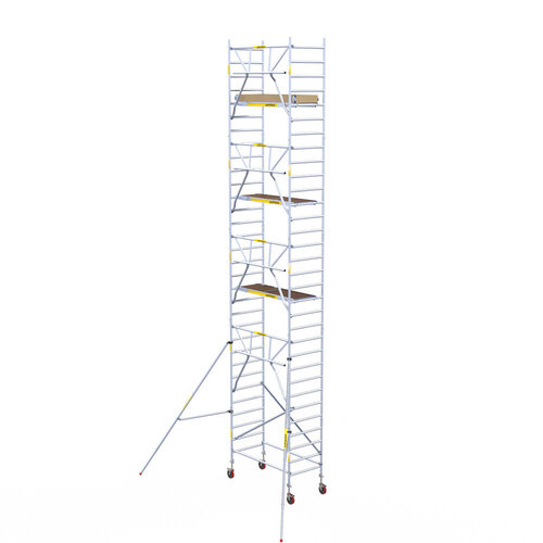 Andamio móvil Panthera 90x185 10,2 m altura de trabajo barandillas simples Panthera Andamio móvil Panthera 90x185 10,2 m altura de trabajo barandillas simples
