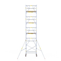 Panthera Andamio móvil Panthera 90x185 10,2 m altura de trabajo barandillas simples Panthera Andamio móvil Panthera 90x185 10,2 m altura de trabajo barandillas simples