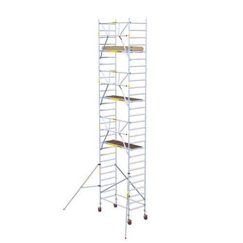 Andamio rodante Panthera 90x185 9,2 m altura de trabajo barandillas simples delanteras Panthera Andamio rodante Panthera 90x185 9,2 m altura de trabajo barandillas simples delanteras