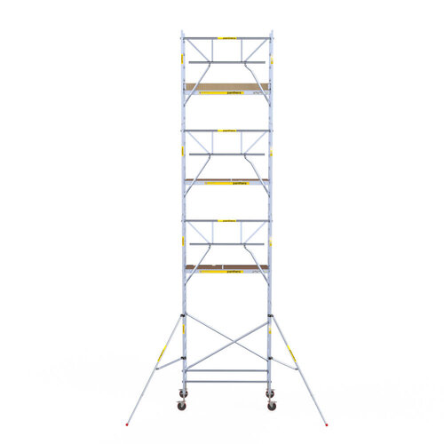 Andamio rodante Panthera 90x185 9,2 m altura de trabajo barandillas simples delanteras Panthera Andamio rodante Panthera 90x185 9,2 m altura de trabajo barandillas simples delanteras
