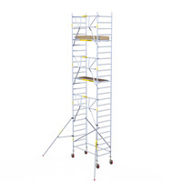 Panthera Andamio rodante Panthera 90x185 8,2 m altura de trabajo barandillas simples delanteras Panthera Andamio rodante Panthera 90x185 8,2 m altura de trabajo barandillas simples delanteras