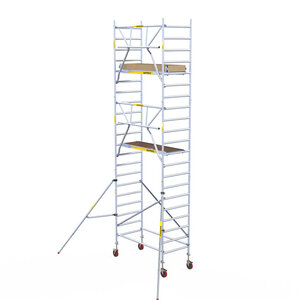 Panthera Andamio móvil Panthera 90x185 7,2 m altura de trabajo barandillas simples Andamio móvil Panthera 90x185 7,2 m altura de trabajo barandillas simples