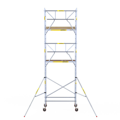 Andamio móvil Panthera 90x185 7,2 m altura de trabajo barandillas simples Panthera Andamio móvil Panthera 90x185 7,2 m altura de trabajo barandillas simples