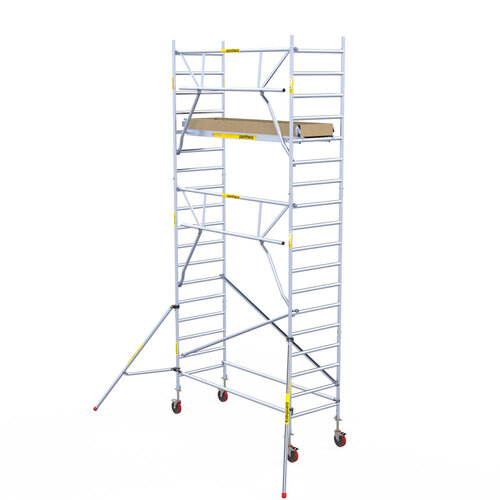 Andamio móvil Panthera 90x245 6,2 m altura de trabajo barandillas simples Panthera Andamio móvil Panthera 90x245 6,2 m altura de trabajo barandillas simples