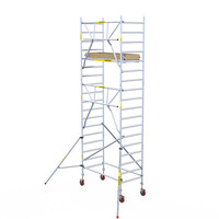 Panthera Andamio rodante Panthera 90x185 6,2 m altura de trabajo barandillas simples delanteras Panthera Andamio rodante Panthera 90x185 6,2 m altura de trabajo barandillas simples delanteras