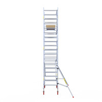 Panthera Andamio rodante Panthera 90x185 6,2 m altura de trabajo barandillas simples delanteras Panthera Andamio rodante Panthera 90x185 6,2 m altura de trabajo barandillas simples delanteras