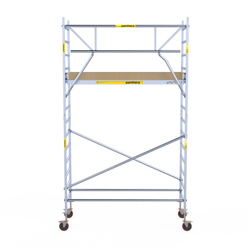 Andamio móvil Panthera 90x245 5,2 m altura de trabajo barandillas simples Panthera Andamio móvil Panthera 90x245 5,2 m altura de trabajo barandillas simples