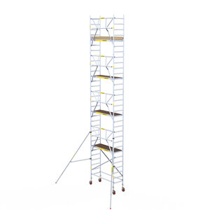 Panthera Andamio móvil Panthera 75x185 10,2 m altura de trabajo barandillas simples Andamio móvil Panthera 75x185 10,2 m altura de trabajo barandillas simples