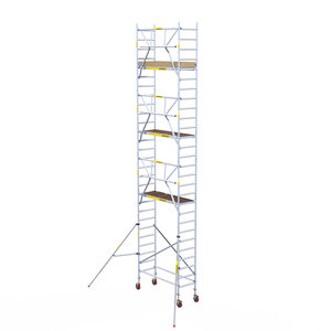 Andamio móvil Panthera 75x185 9,2 m altura de trabajo barandillas simples