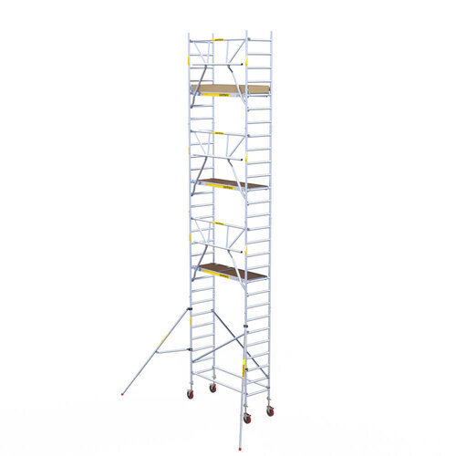 Andamio móvil Panthera 75x185 9,2 m altura de trabajo barandillas simples Panthera Andamio móvil Panthera 75x185 9,2 m altura de trabajo barandillas simples