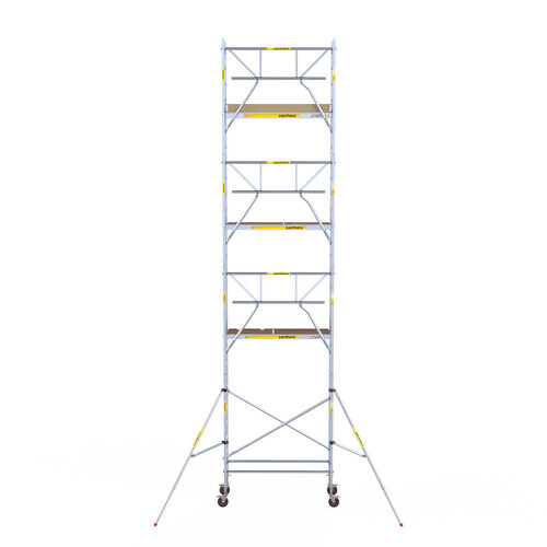 Andamio móvil Panthera 75x185 9,2 m altura de trabajo barandillas simples Panthera Andamio móvil Panthera 75x185 9,2 m altura de trabajo barandillas simples