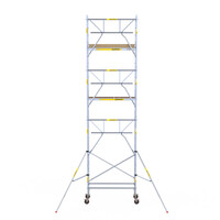 Panthera Andamio móvil Panthera 75x185 8,2 m altura de trabajo barandillas simples delanteras Panthera Andamio móvil Panthera 75x185 8,2 m altura de trabajo barandillas simples delanteras