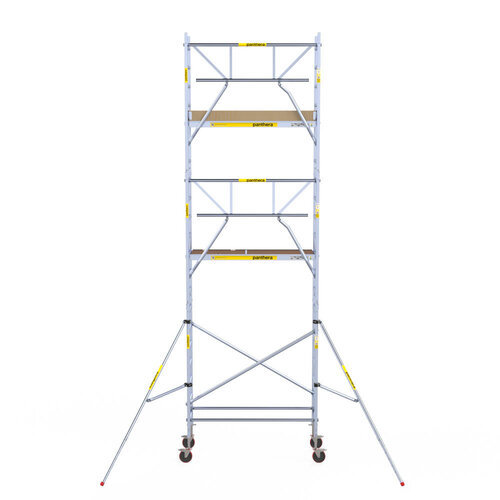 Andamio móvil Panthera 75x185 7,2 m altura de trabajo barandillas simples Panthera Andamio móvil Panthera 75x185 7,2 m altura de trabajo barandillas simples
