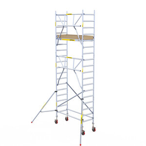 Panthera Andamio móvil Panthera 75x185 6,2 m altura de trabajo barandillas simples Andamio móvil Panthera 75x185 6,2 m altura de trabajo barandillas simples