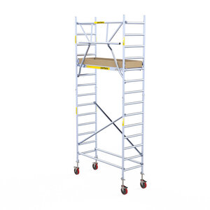 Panthera Andamio móvil Panthera 75x185 5,2 m altura de trabajo barandillas simples Andamio móvil Panthera 75x185 5,2 m altura de trabajo barandillas simples