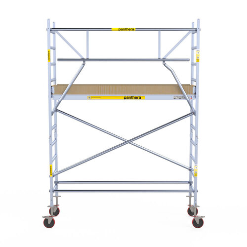 Andamio móvil Panthera 75x245 4,2 m altura de trabajo barandillas simples Panthera Andamio móvil Panthera 75x245 4,2 m altura de trabajo barandillas simples