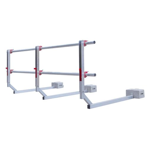 Protección del borde del tejado cubierta plana temporal 6 metros Euroscaffold Protección del borde del tejado cubierta plana temporal 6 metros