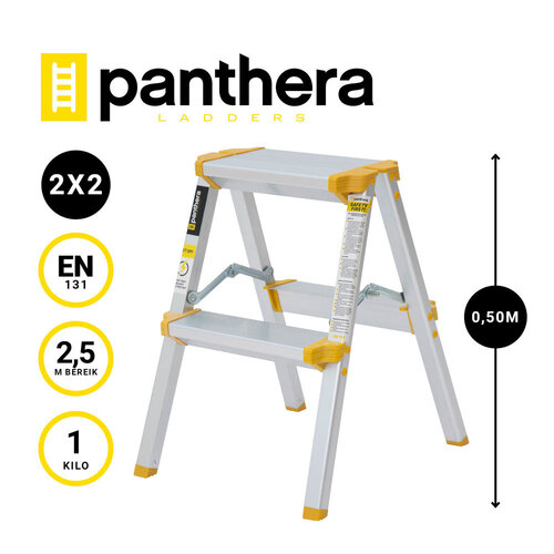 Panthera escalera domestica doble 2x2 peldaños Panthera Panthera escalera domestica doble 2x2 peldaños