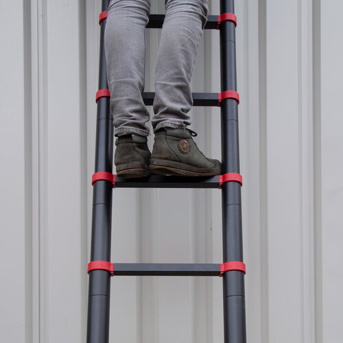 Escaleras telescópicas Negro/Rojo 3,8 metros - Copia Panthera Escaleras telescópicas Negro/Rojo 3,8 metros - Copia