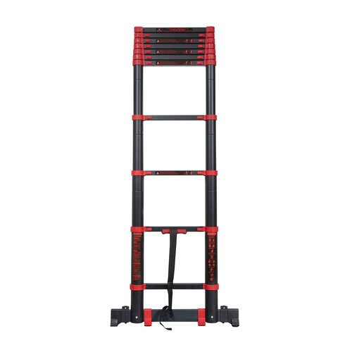 Escaleras telescópicas Negro/Rojo 3,2 metros Panthera Escaleras telescópicas Negro/Rojo 3,2 metros
