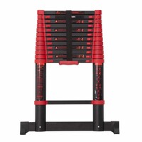 Panthera Escaleras telescópicas Negro/Rojo 3,8 metros Panthera Escaleras telescópicas Negro/Rojo 3,8 metros