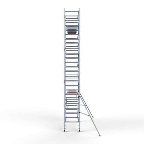 Andamio móvil completo 90 x 305 x 8,2 m altura de trabajo + barandillas frontales de un solo lado Euroscaffold Andamio móvil completo 90 x 305 x 8,2 m altura de trabajo + barandillas frontales de un solo lado