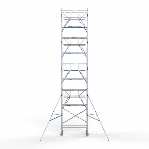 Andamio rodante Plataforma completa de carbono 90 x 190 x 10,2 m altura de trabajo + barandillas frontales de doble cara Euroscaffold Andamio rodante Plataforma completa de carbono 90 x 190 x 10,2 m altura de trabajo + barandillas frontales de doble cara