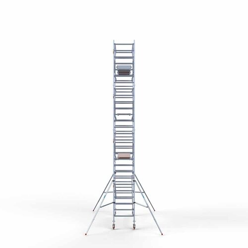 Andamio móvil completo 90 x 305 x 9,2 m altura de trabajo + barandillas frontales de doble cara Euroscaffold Andamio móvil completo 90 x 305 x 9,2 m altura de trabajo + barandillas frontales de doble cara