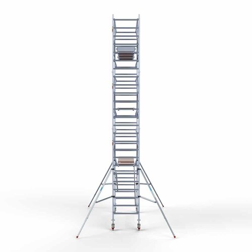 Andamio móvil completo 90 x 305 x 8,2 m altura de trabajo + barandillas frontales de doble cara Euroscaffold Andamio móvil completo 90 x 305 x 8,2 m altura de trabajo + barandillas frontales de doble cara