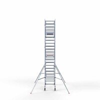 Euroscaffold Andamio rodante Plataforma completa de carbono 90 x 250 x 7,2 m altura de trabajo + barandillas frontales de doble cara Euroscaffold Andamio rodante Plataforma completa de carbono 90 x 250 x 7,2 m altura de trabajo + barandillas frontales de doble cara