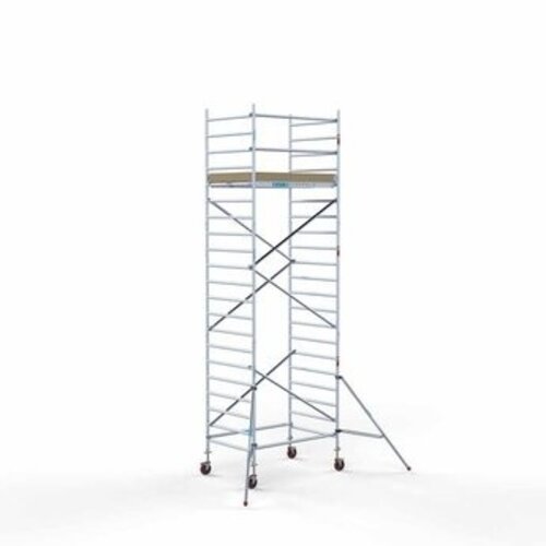 Remolque para andamios con cerradura + Andamio rodante básico 135 x 190 x 7,2 metros Euroscaffold Remolque para andamios con cerradura + Andamio rodante básico 135 x 190 x 7,2 metros