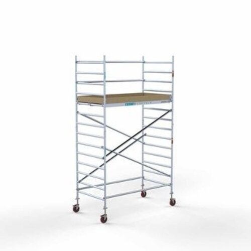 Remolque para andamios con cerradura + Andamio rodante básico 135 x 250 x 5,2 metros Euroscaffold Remolque para andamios con cerradura + Andamio rodante básico 135 x 250 x 5,2 metros