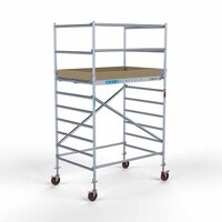 Euroscaffold Remolque para andamios con cerradura + Andamio rodante básico 135 x 190 x 5,2 metros Euroscaffold Remolque para andamios con cerradura + Andamio rodante básico 135 x 190 x 5,2 metros