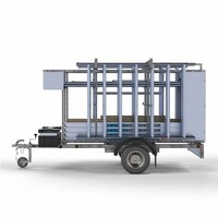 Euroscaffold Remolque para andamios con cerradura + Andamio rodante básico 90 x 250 x 10,2 metros Euroscaffold Remolque para andamios con cerradura + Andamio rodante básico 90 x 250 x 10,2 metros