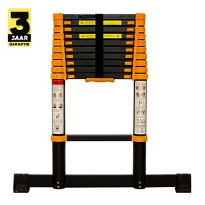 Escaleras telescópicas 3,2 metros - Negro Escaleras telescópicas 3,2 metros - Negro