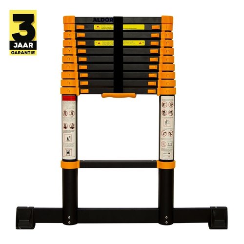 Escaleras telescópicas 3,2 metros - Negro Escaleras telescópicas 3,2 metros - Negro