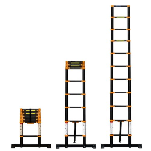 Escaleras telescópicas 3,2 metros - Negro Escaleras telescópicas 3,2 metros - Negro