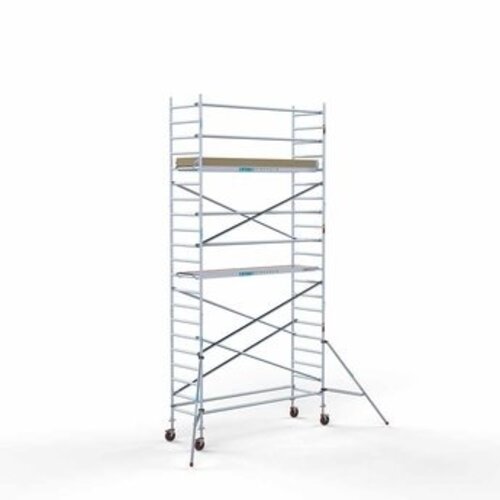 Remolque para andamios con cerradura + Andamio rodante básico 90 x 305 x 7,2 metros Euroscaffold Remolque para andamios con cerradura + Andamio rodante básico 90 x 305 x 7,2 metros