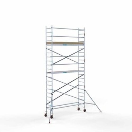 Remolque para andamios con cerradura + Andamio rodante básico 75 x 305 x 7,2 metros Euroscaffold Remolque para andamios con cerradura + Andamio rodante básico 75 x 305 x 7,2 metros