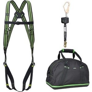 Juego básico de andamio con arnés y bloque anticaídas