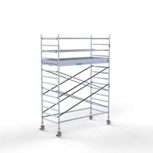 Remolque para andamios + Andamio rodante completo 135 x 305 x 5,2 m altura de trabajo Euroscaffold Remolque para andamios + Andamio rodante completo 135 x 305 x 5,2 m altura de trabajo