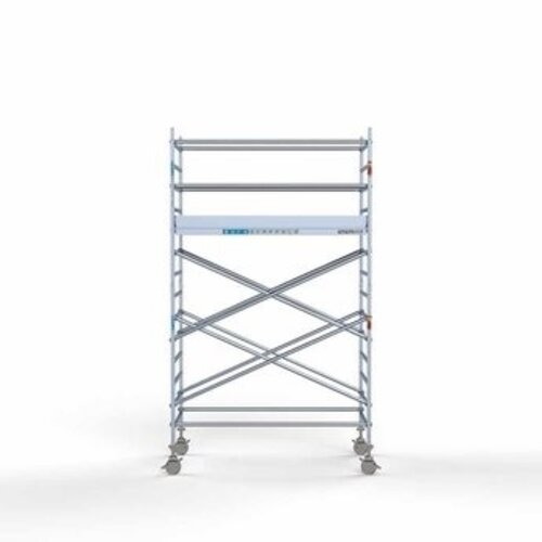 Remolque para andamios + Andamio rodante completo 135 x 250 x 5,2 m altura de trabajo Euroscaffold Remolque para andamios + Andamio rodante completo 135 x 250 x 5,2 m altura de trabajo