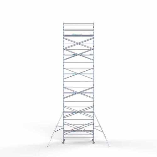 Andamio rodante Completo 135 x 305 x 13,2 m de altura de trabajo con plataforma ligera Euroscaffold Andamio rodante Completo 135 x 305 x 13,2 m de altura de trabajo con plataforma ligera