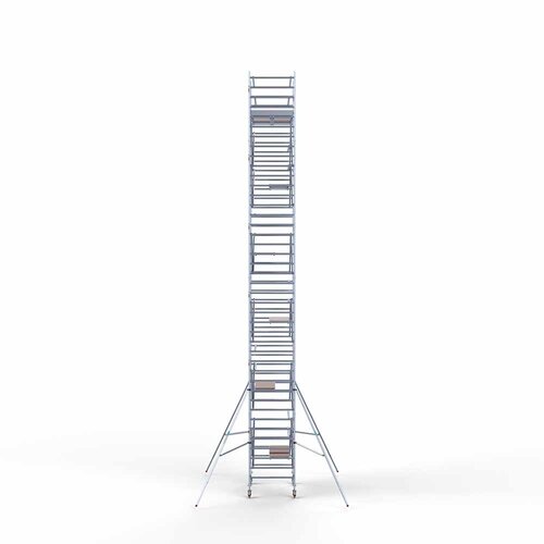 Andamio rodante Completo 135 x 190 x 13,2 m de altura de trabajo con plataforma ligera Euroscaffold Andamio rodante Completo 135 x 190 x 13,2 m de altura de trabajo con plataforma ligera