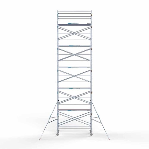 Andamio rodante Completo 135 x 305 x 12,2 m de altura de trabajo con plataforma ligera Euroscaffold Andamio rodante Completo 135 x 305 x 12,2 m de altura de trabajo con plataforma ligera