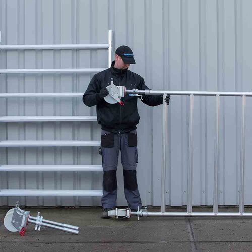 Andamio rodante Completo 135 x 305 x 11,2 m de altura de trabajo con plataforma ligera Euroscaffold Andamio rodante Completo 135 x 305 x 11,2 m de altura de trabajo con plataforma ligera